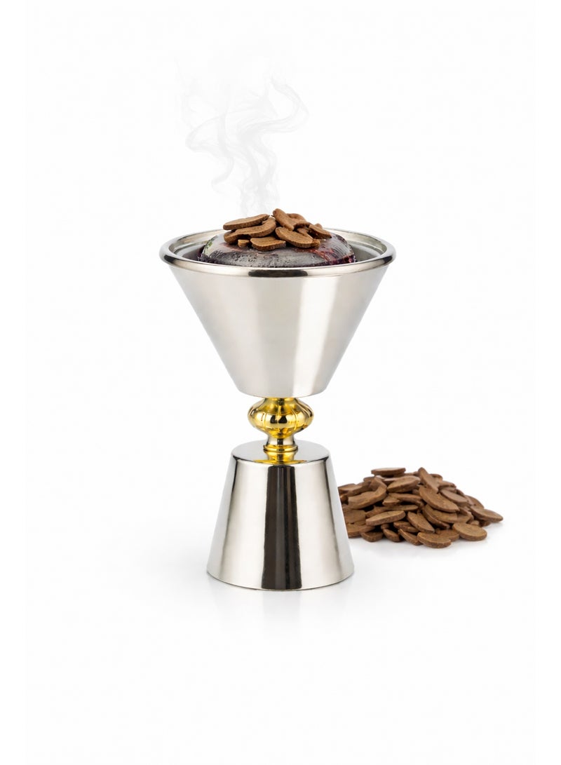 VENDIX Luxury Bakhoor Burner – Stainless Steel Incense Holder – Elegant Home & Office  Decor for Aromatherapy & Fragrance. - Image 1